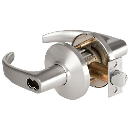 Best Grade 1 Entrance Cylindrical Lock, 14 Lever, D Rose, SFIC Less Core, Satin Chrome Finish, 4-7/8-in A 9K47AB14DS3626
